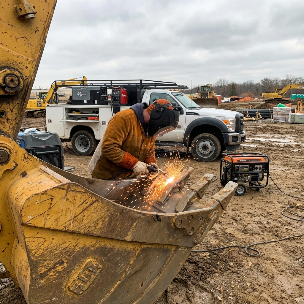 Heavy equipment welding repair